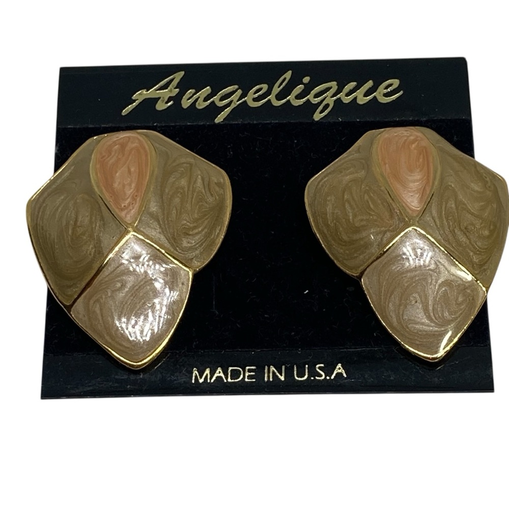 VTG Enamel Pierced Earrings